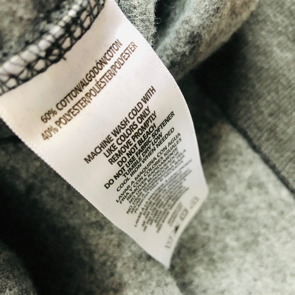 Calvin Klein | Charcoal Zip Hoodie Womens (R1514) - Picture 6 of 6